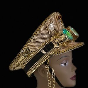 Clubbing Visor Cap with goggles - Unisex